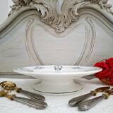 Assiette montée en faïence terre de fer
