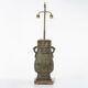 Billy Haines style table lamp in patinated bronze "verdigris" 1960s
