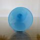 Blue opaline and opalescent glass soliflore vase, 1960s-70s.
