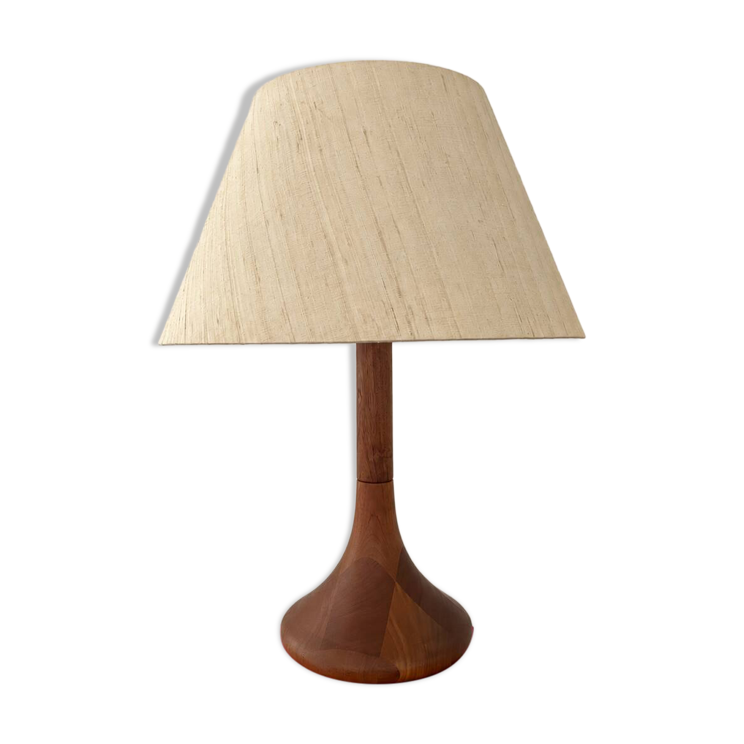 Large teak table lamp for Kirk.