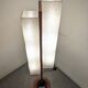 Lampadaire danois en teck et résine nacrée des années 50/60