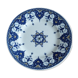 Old earthenware plate Sarreguemines model Cluny XIXth