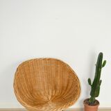 Chair basket rattan metal legs