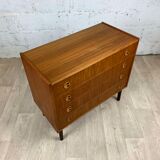 Vintage Scandinavian Teak Commodity, 60s