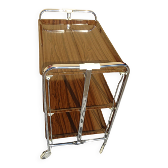 Rolling and folding trolley, 3 trays