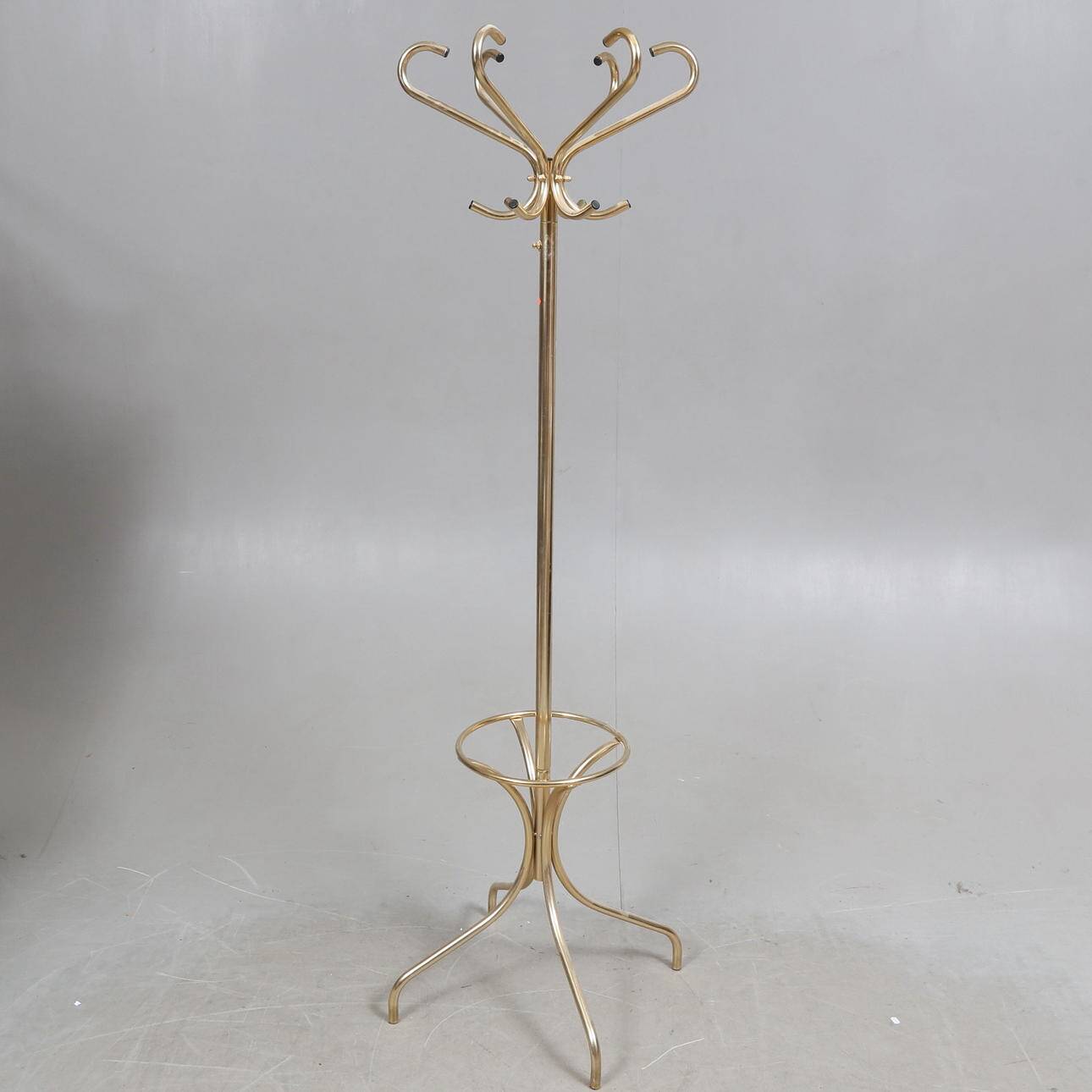 Vintage gold metal coat rack 1960