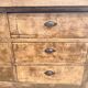 Solid oak trade counter, six drawers, France, circa 1920.