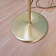 Brass eyeball floor lamp, by Gepo, 1960s-70s.