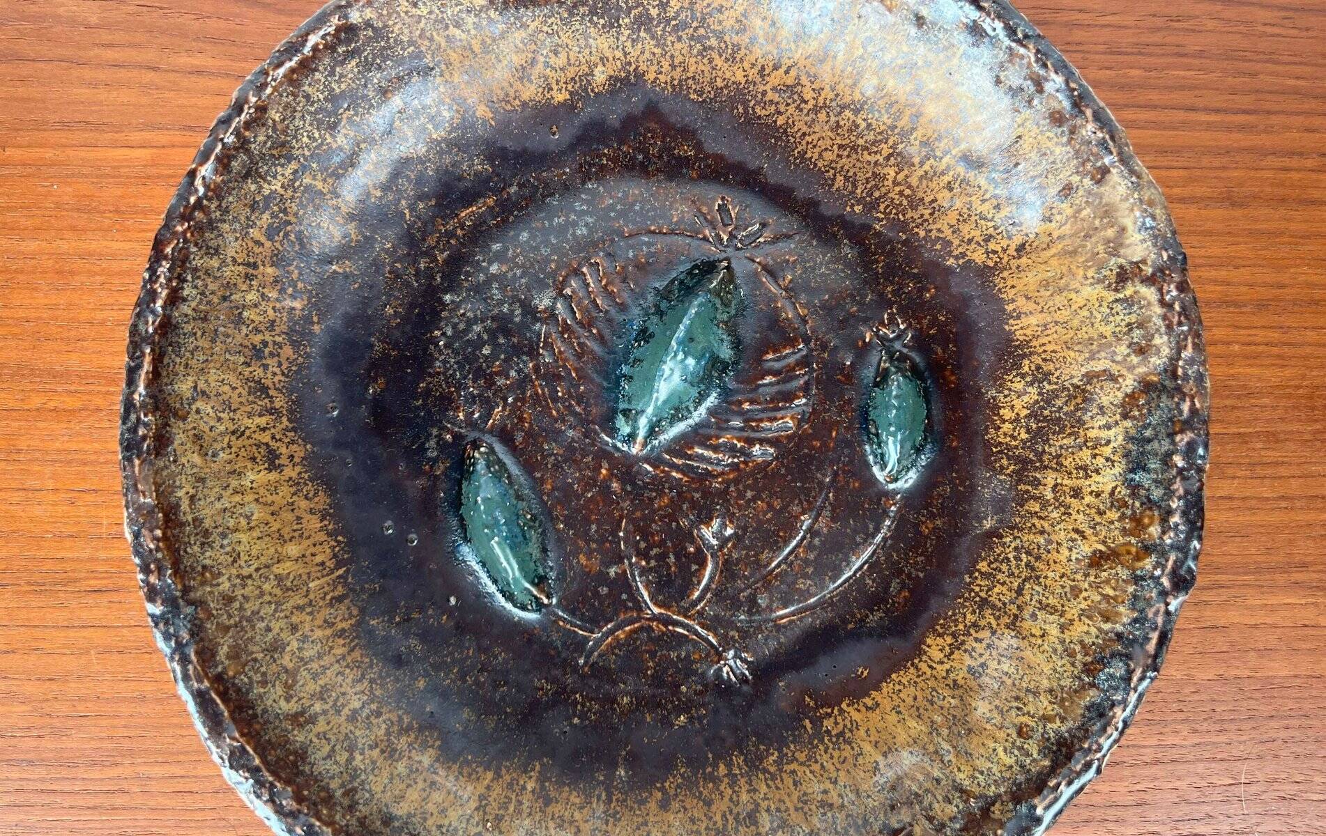 Danish Scandinavian bowl from the mid-century by Clara Helmich, 1960s.