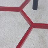 Vintage round coffee table acerbis 1980s