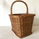 Vintage basket in woven rattan