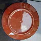 Set of 4 glazed pottery with ethnic decoration