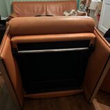 Fauteuil basculant  en cuir fauve De Sede