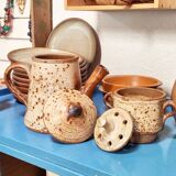 Stoneware teapot from the 1970s signed JP Prudhomme.