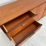 1960s Vintage Large Minimalistic Mid-Century Teak Sideboard