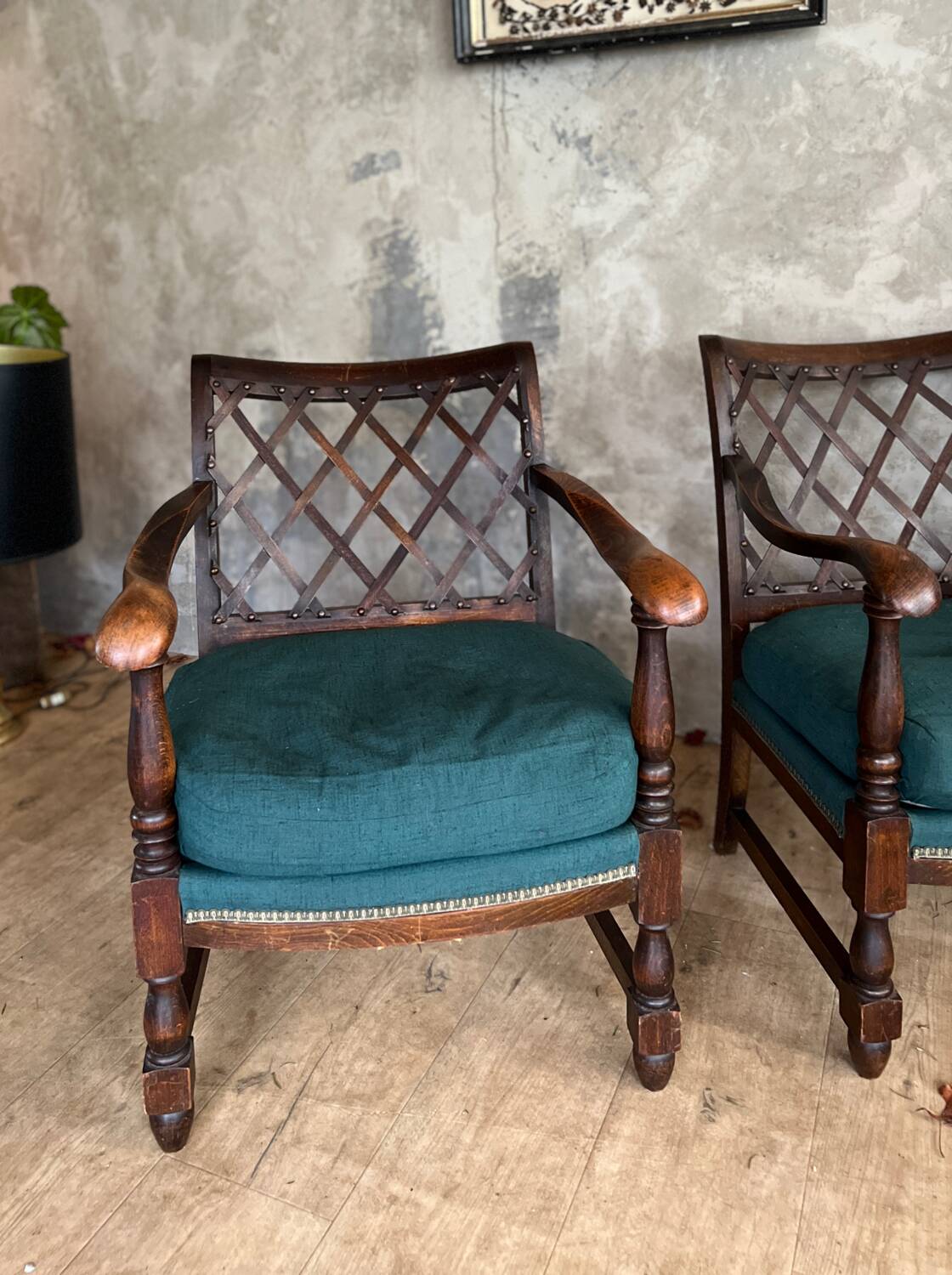 Pair of antique armchairs