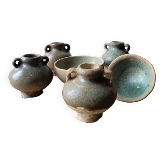 Antique Celadon Ceramic Set