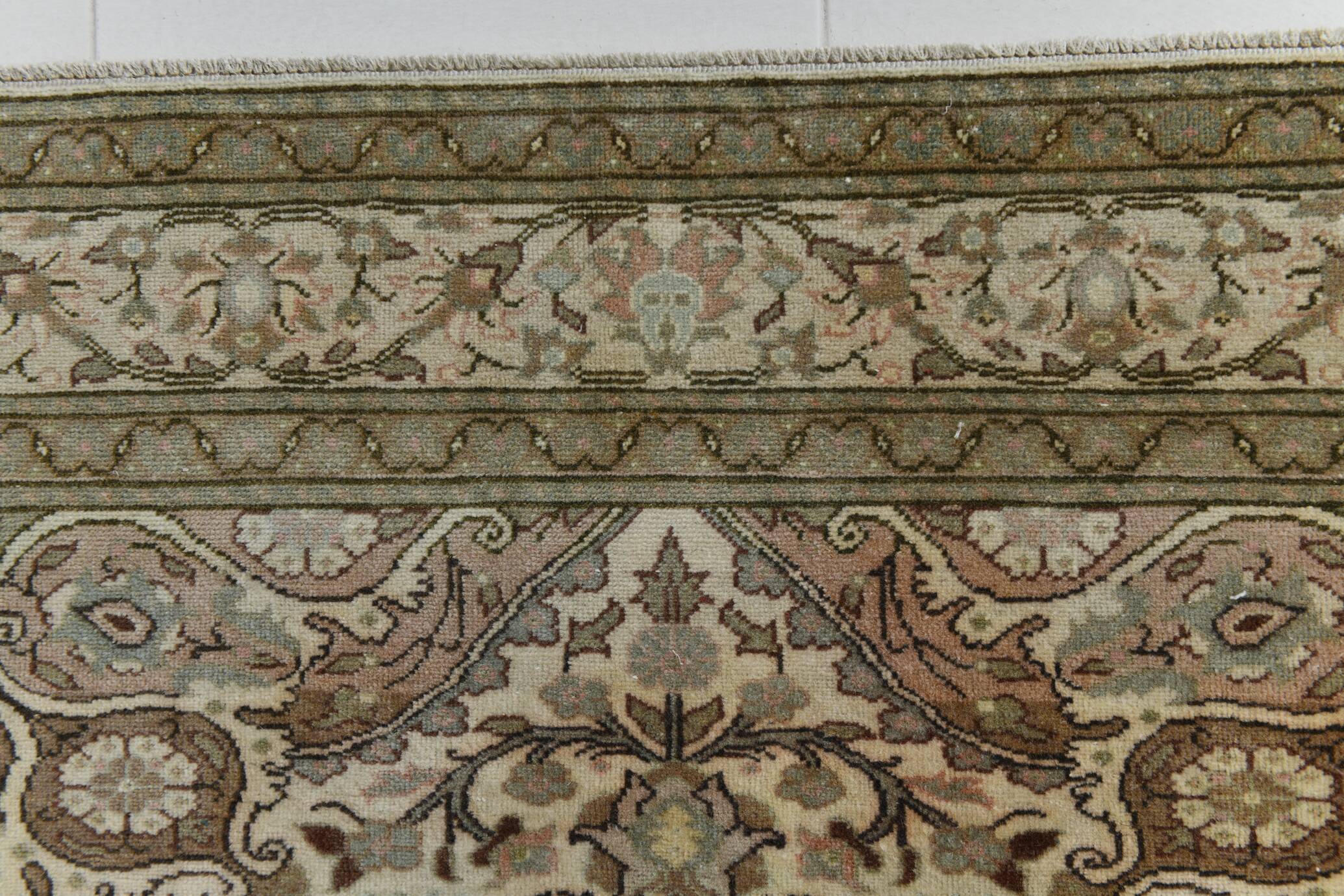 5x7 Brown & Cream Classic Vintage Rug, 150x217Cm SK23625