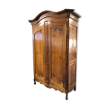Superb wardrobe Louis XV walnut early nineteenth
