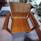 Fauteuil en chêne clair et contreplaqué moulé scandinave