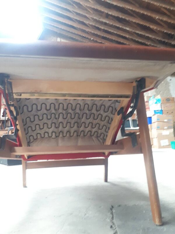 Fauteuil transat rouge