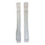 Pair of white patinated woodwork