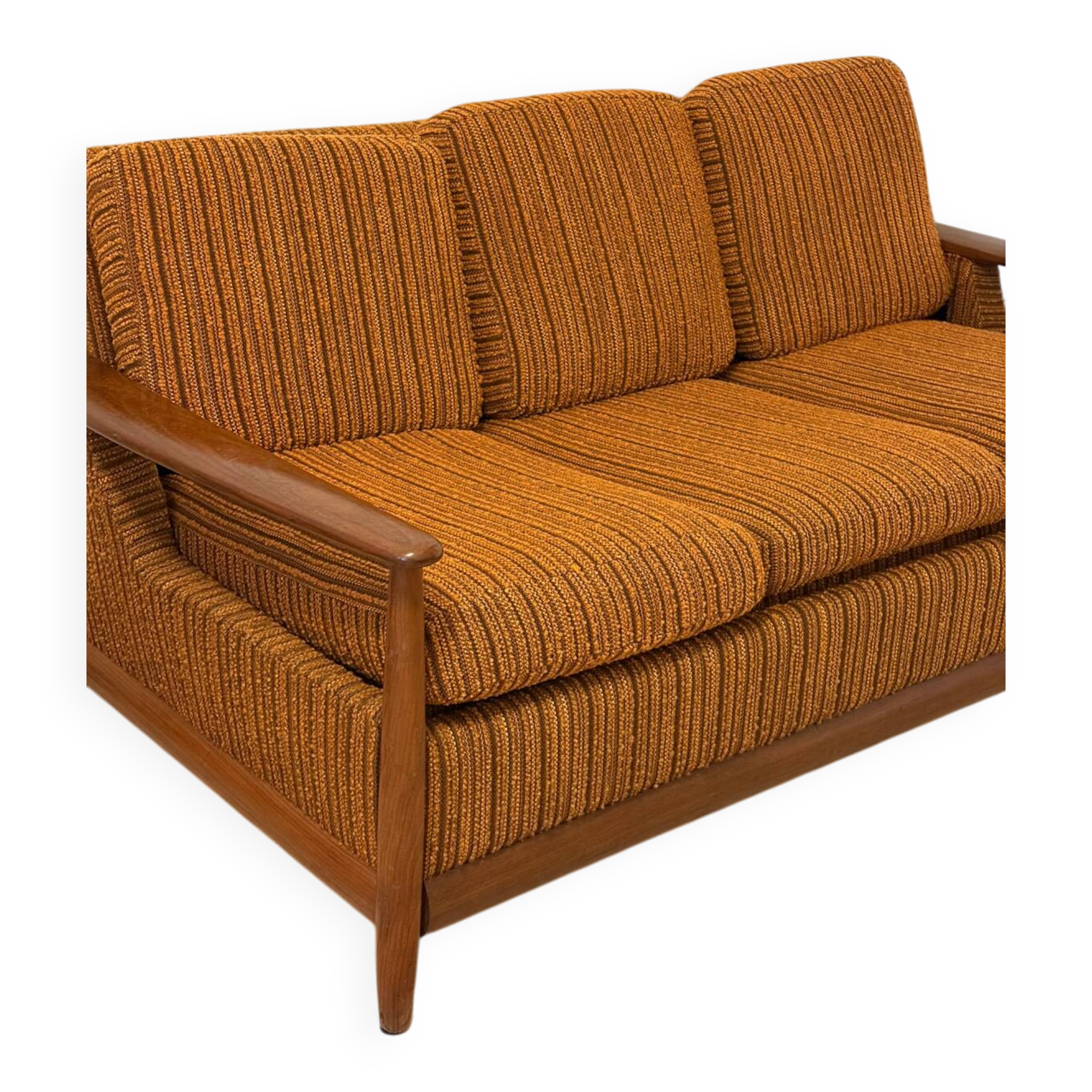 Scandinavian convertible sofa in teak by Grete Jalk, 1960s.