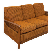 Scandinavian convertible sofa in teak by Grete Jalk, 1960s.