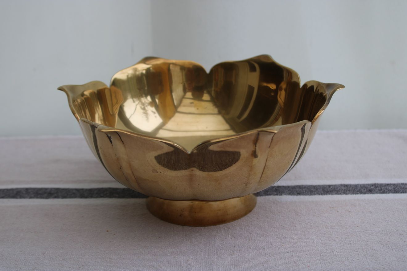 Golden standing cup