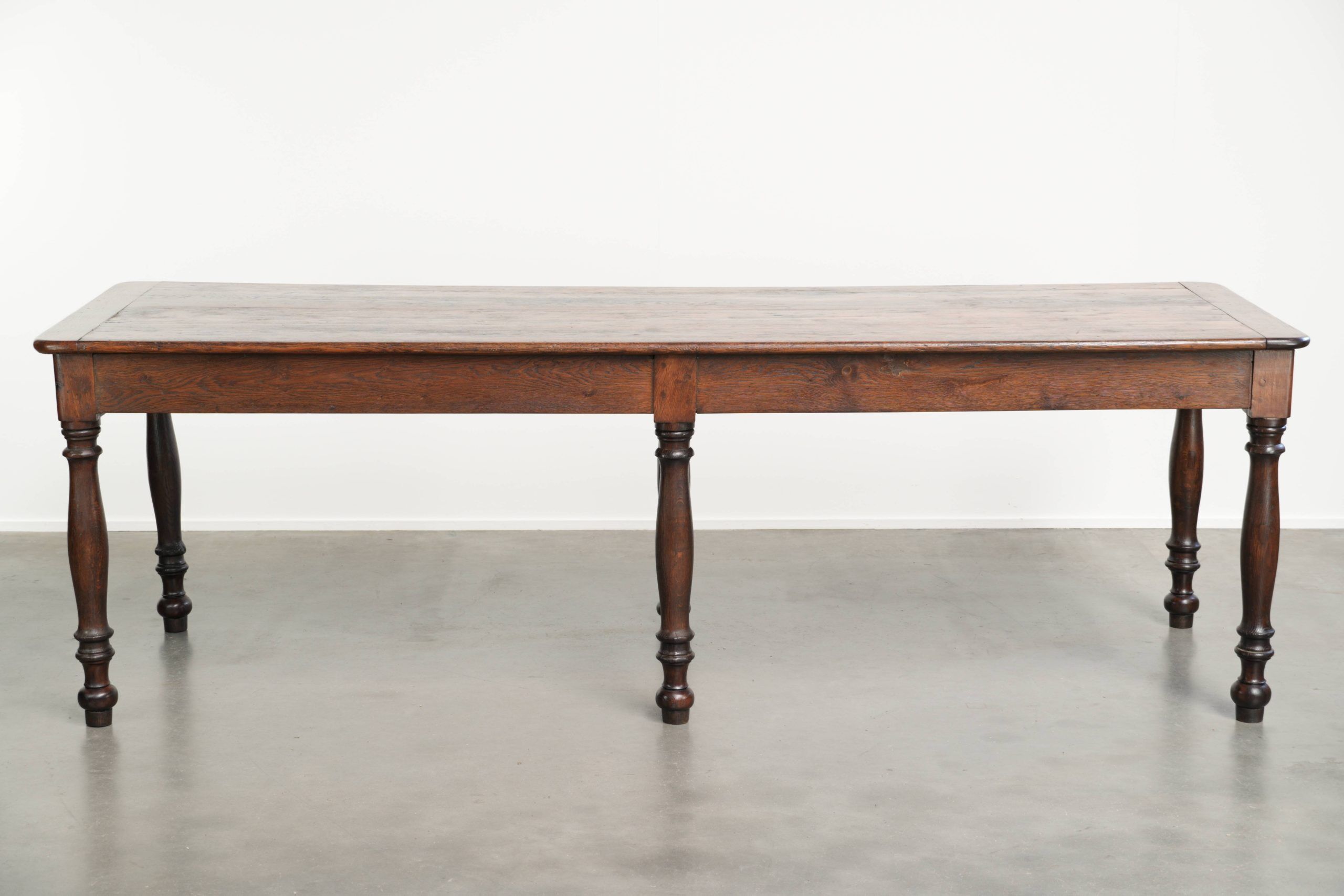 English oak early 19th century XXL farmhouse dining table