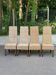4 dining chairs in natural woven rattan Rotin-Design France