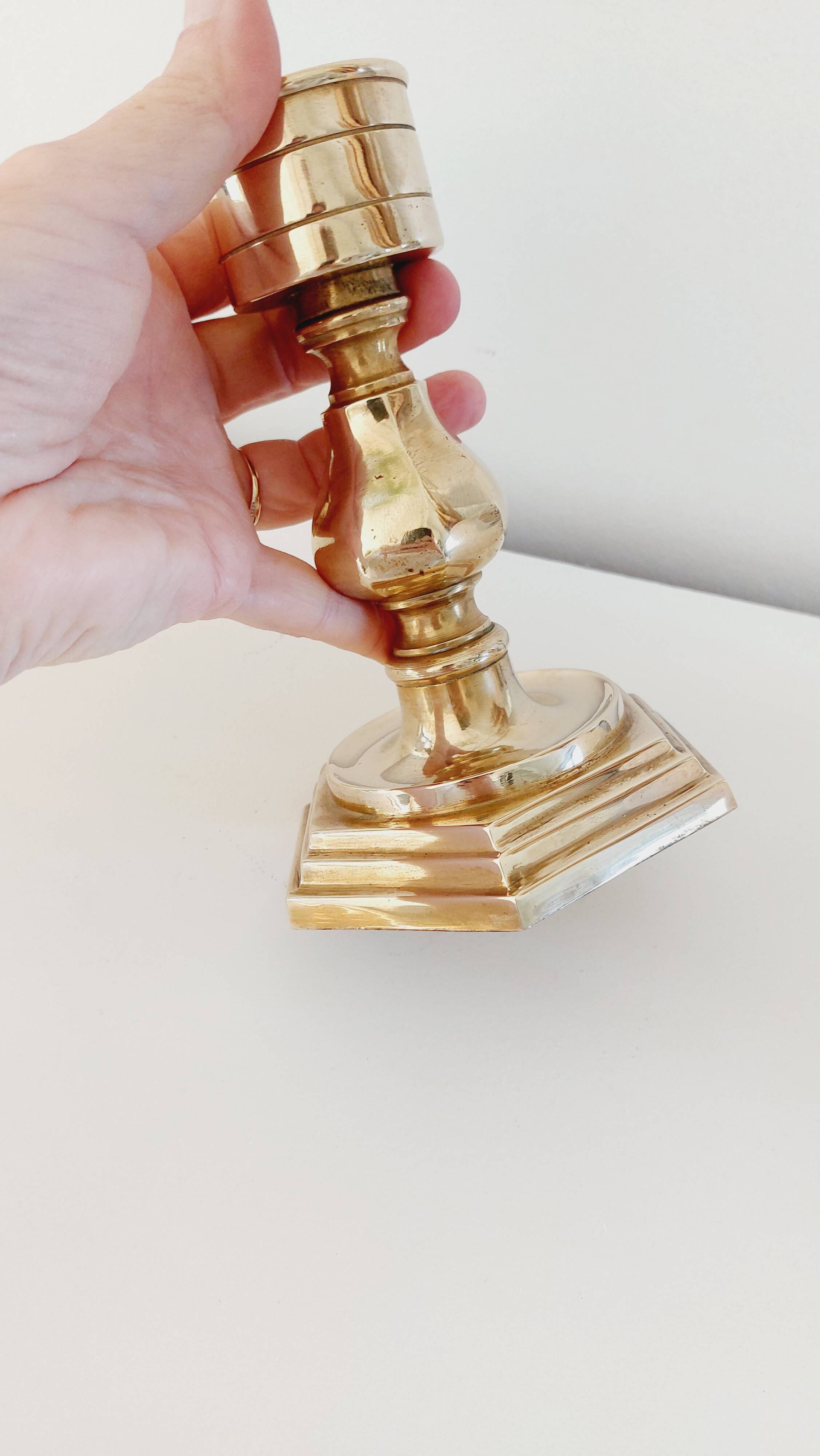 Vintage brass candle holder