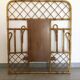 Vintage rattan wardrobe