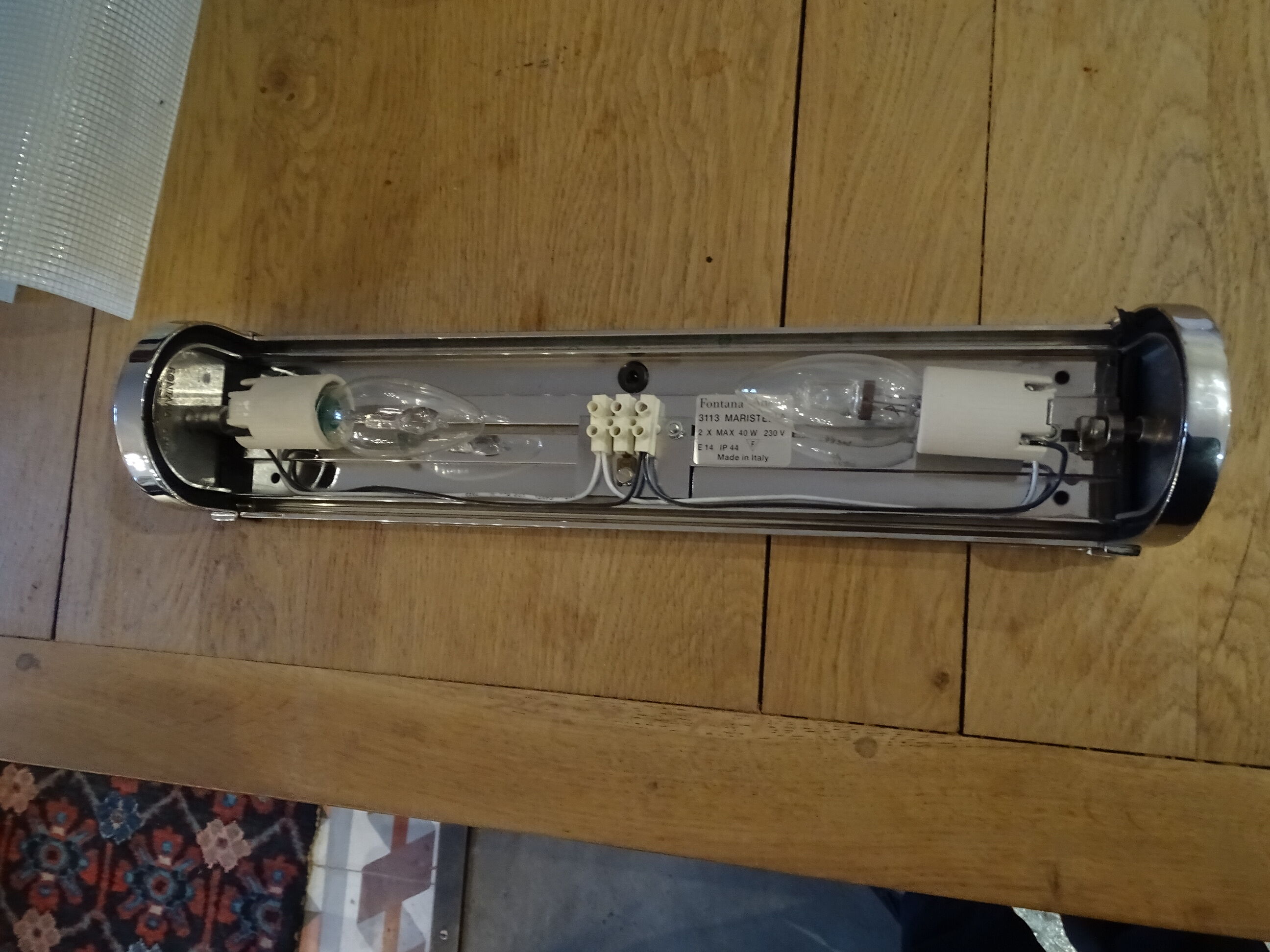 Pair of wall lamps Fontana Arte Design Italy