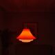 Vintage orange plastic suspension 1980 Lakro