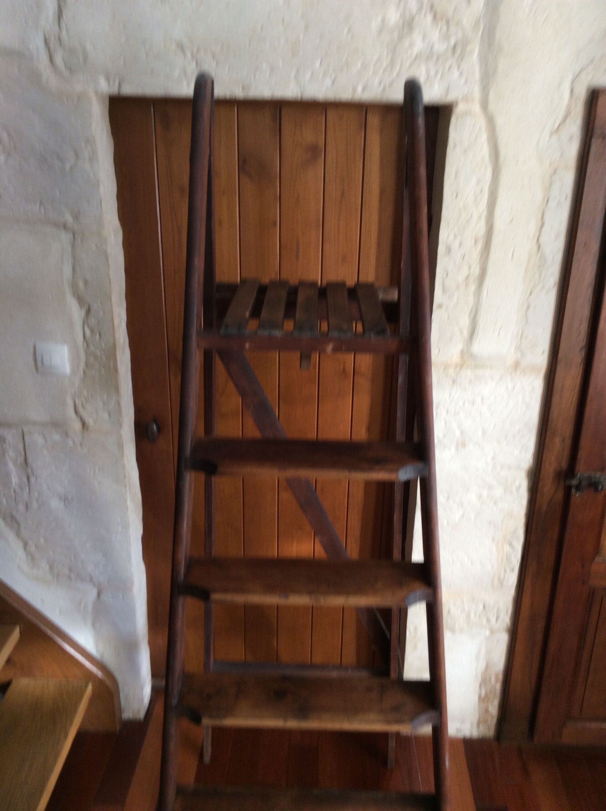 Stepladder 7 vintage wooden steps