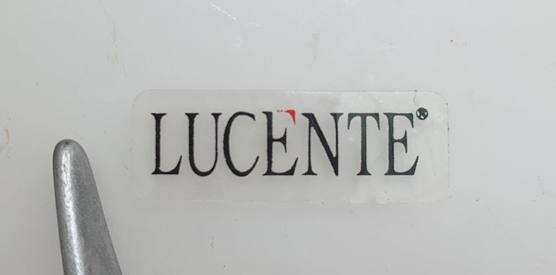 Vintage wall lamp in postmodern Italian glass by Lucente.