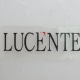 Vintage wall lamp in postmodern Italian glass by Lucente.