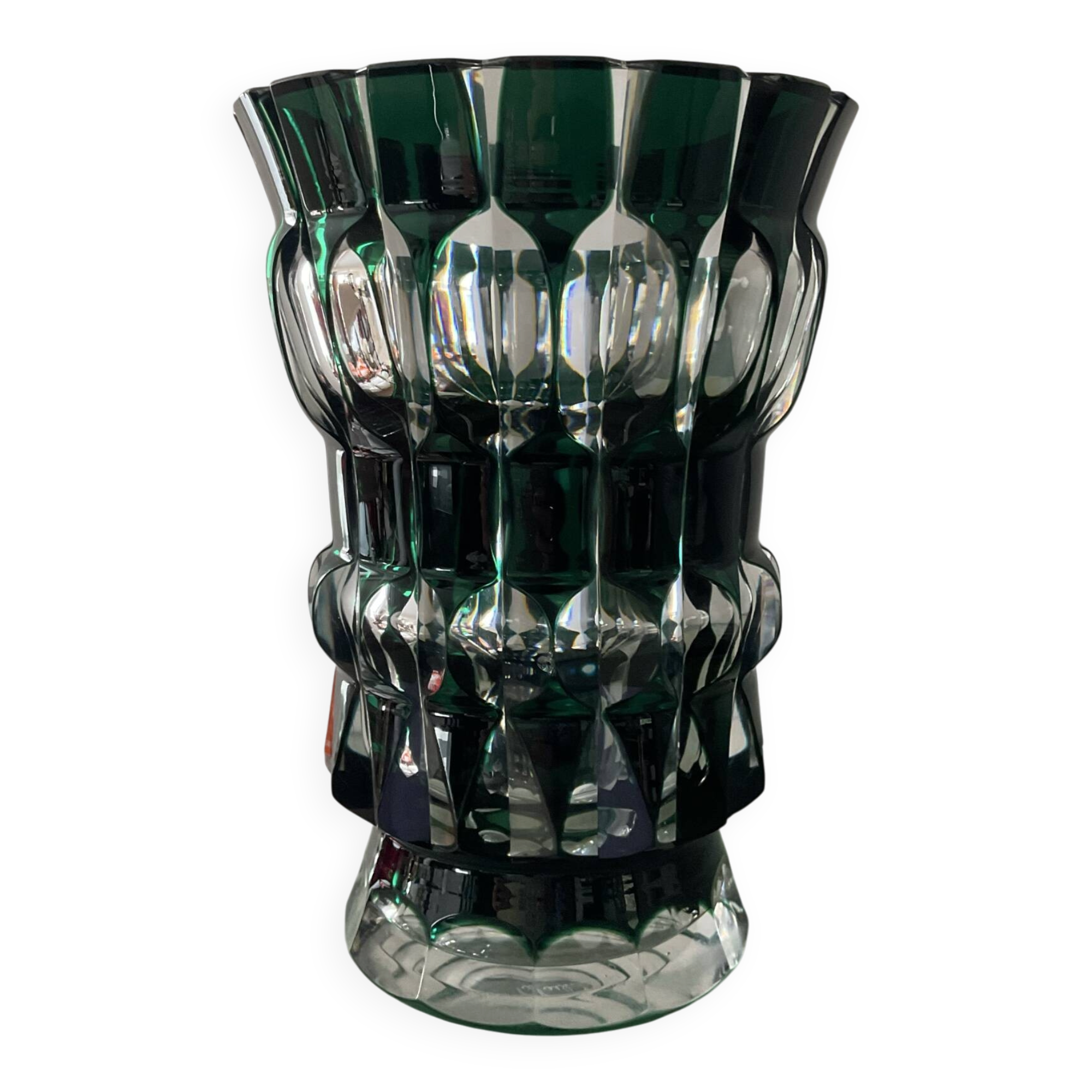 Crystal vase from Val St Lambert from the 1950s.
