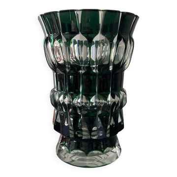 Vase en cristal de Val St Lambert des années 50