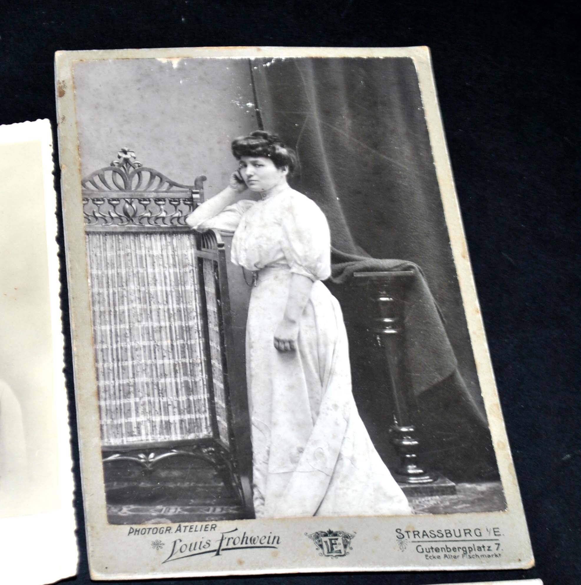 Lot of 10 old photos of women - 1920s to 1950s