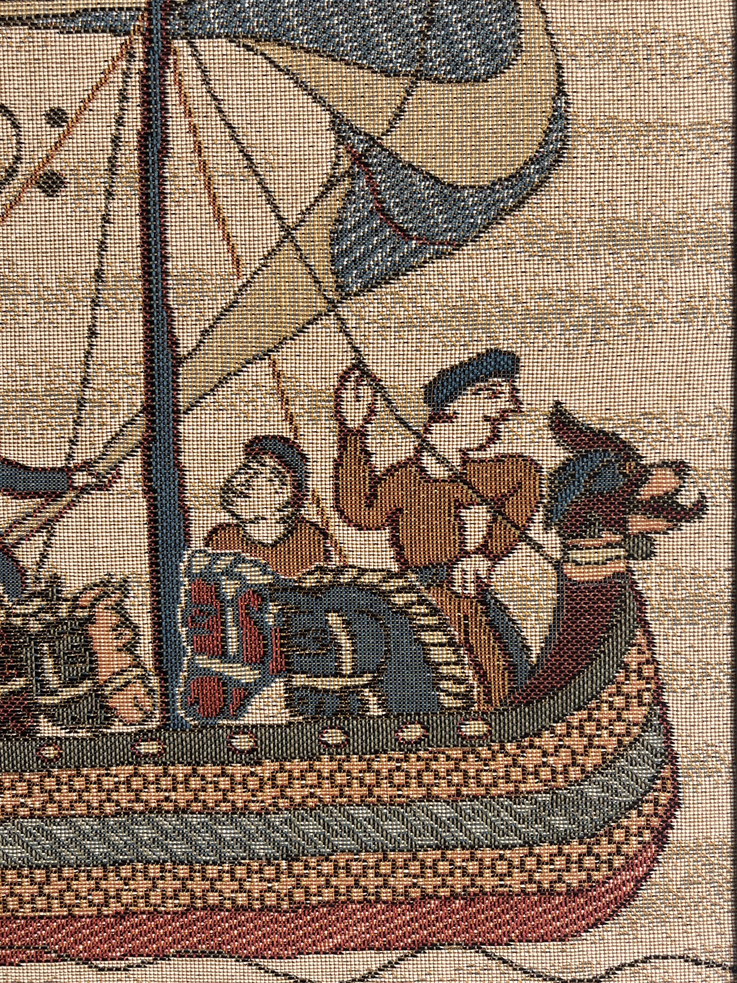 Bayeux tapestry reproduction framing 20th century