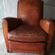 50/60 leather club armchair
