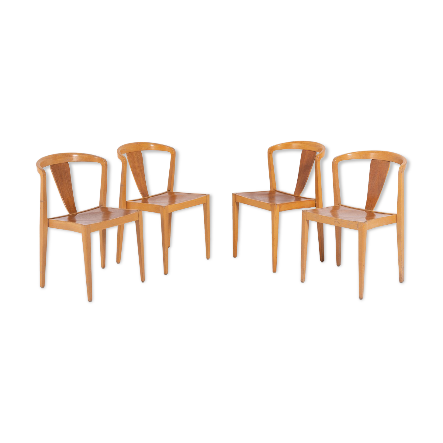 Set de 4 chaises par Axel Larsson pour Bodafors 1960