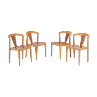Set of 4 chairs by Axel Larsson for Bodafors 1960