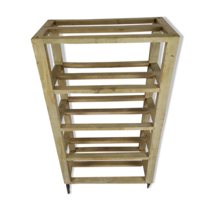 Étagère roulante patiné
