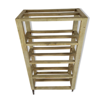 Patinated rolling shelf