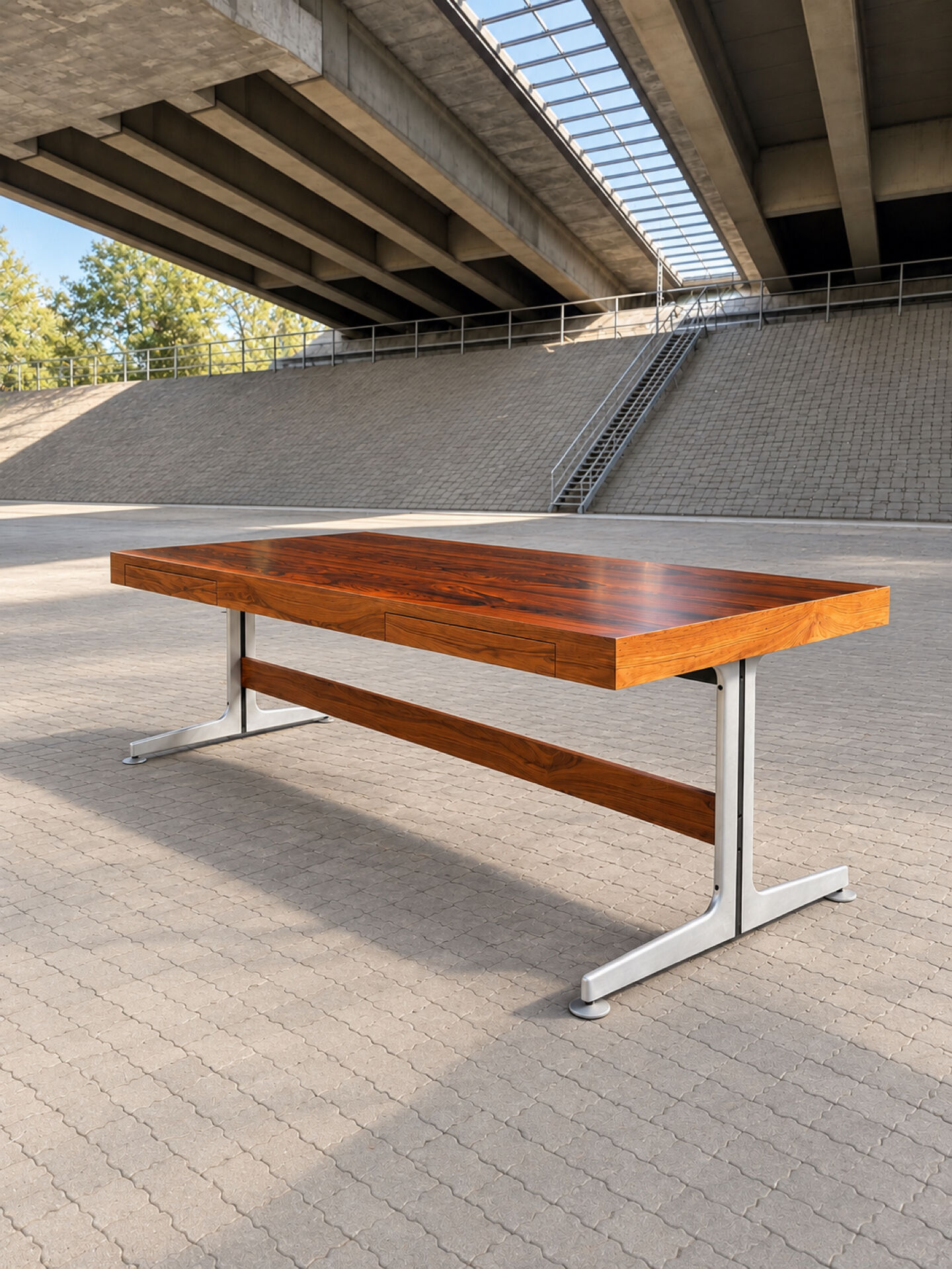 Executive desk in rosewood – Fabricius & Kastholm – Denmark – 1960