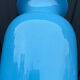 Pair of blue opaline vases