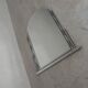 Miroir Art Déco biseauté, cadre en aluminium, années 1930